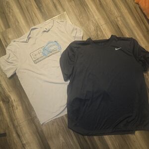 Nike Dri-FIT Black and Gray T-Shirts